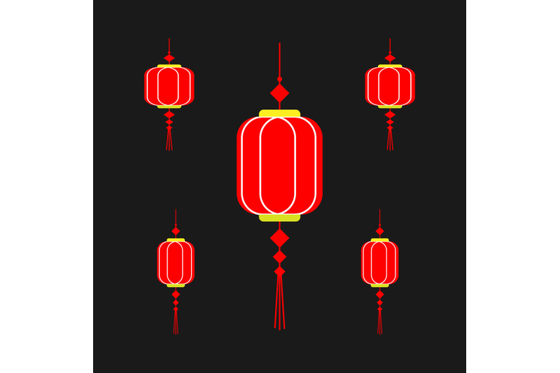 red-lantern-simple-vector-illustration