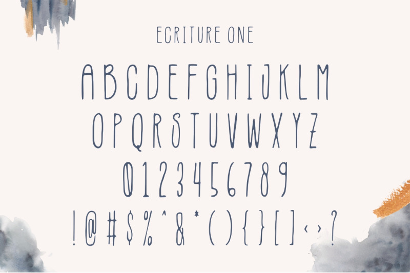 ecriture-handdrawn-font
