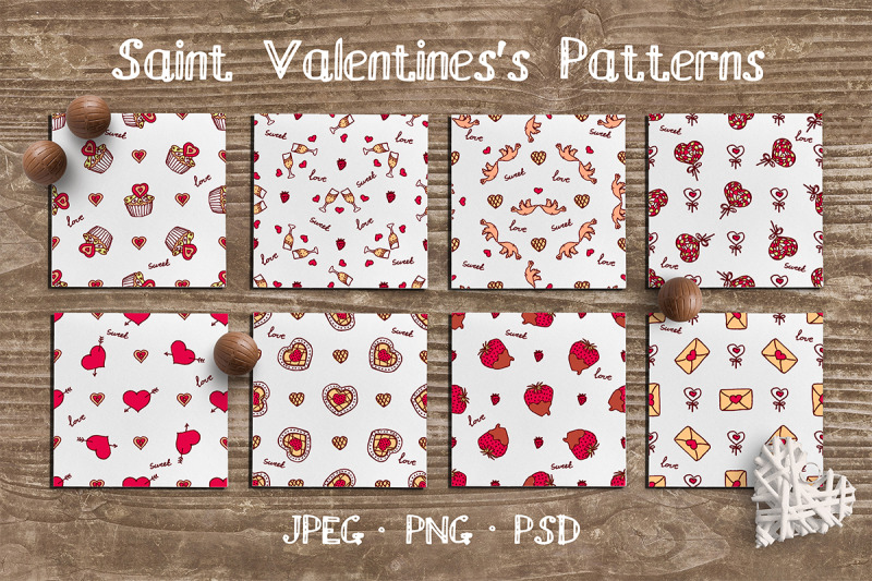8-hand-drawn-seamless-valentine-patterns
