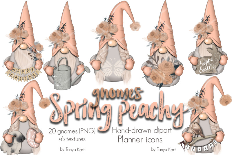 spring-peachy-gnomes-planner-icons