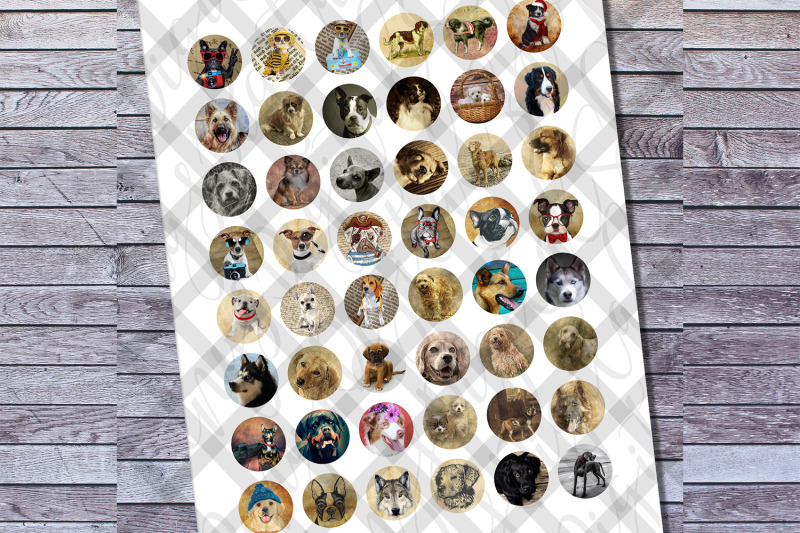 vintage-dogs-dogs-images-digital-collage-sheet