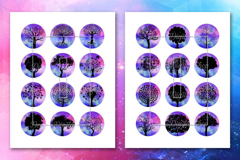tree-silhouettes-tree-of-life-printable-circles