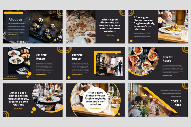 cozzie-restaurant-keynote-template