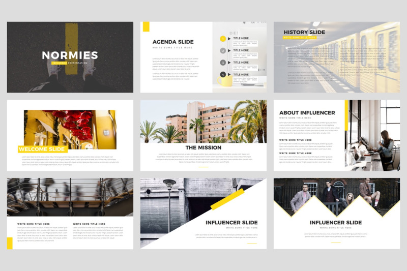 normies-influencer-google-slides-template