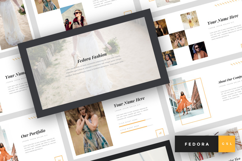 fedora-fashion-google-slides-template
