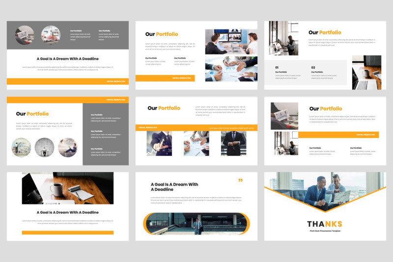central-pitch-deck-powerpoint-template
