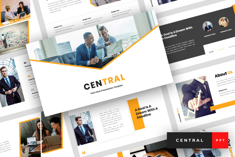 central-pitch-deck-powerpoint-template