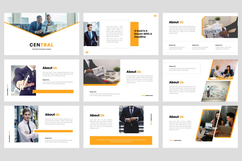 central-pitch-deck-keynote-template