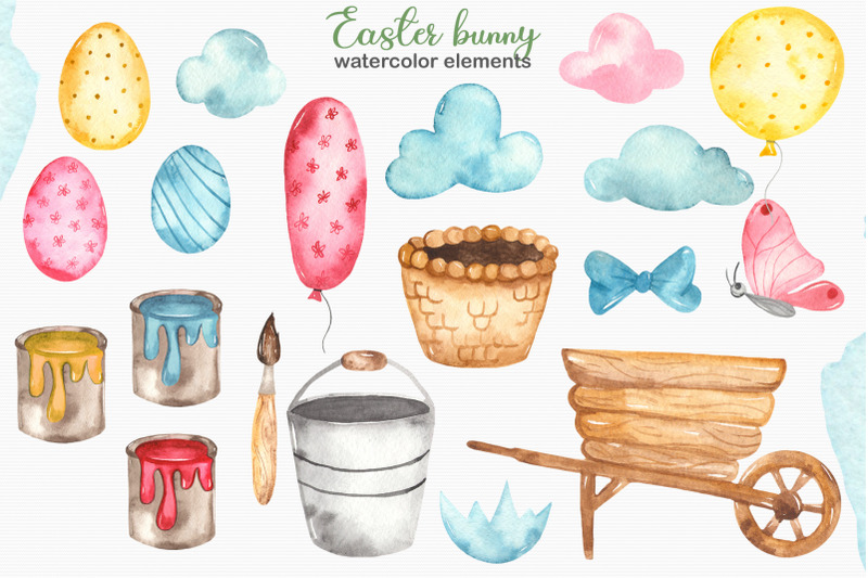 watercolor-easter-bunny-clipart-cards-and-seamless-patterns
