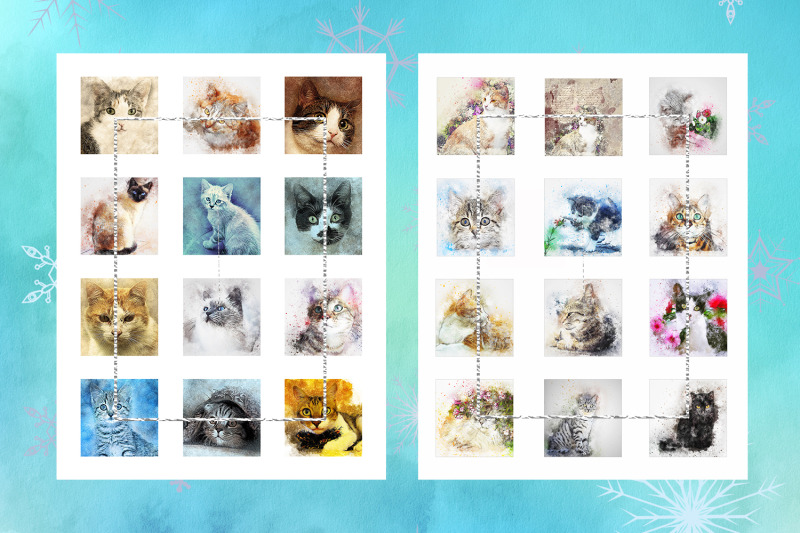 cats-printable-digital-collage-sheets-cats-vintage-square-images