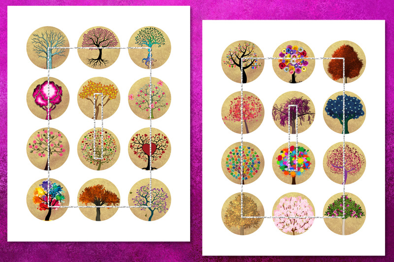 tree-of-life-colorful-trees-bottlecap-images