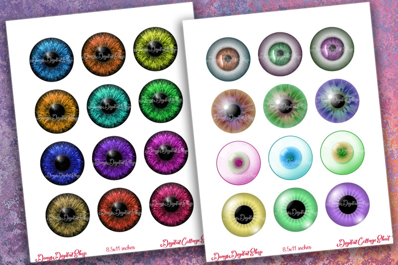 colourful-eyes-digital-collage-sheet-eyes-printable