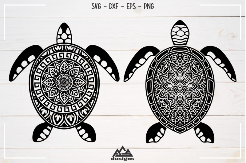 sea-turtle-mandala-zentangle-svg-design
