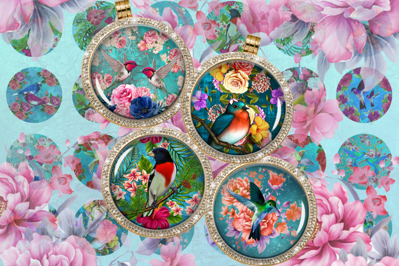 birds-digital-collage-sheet-vintage-images