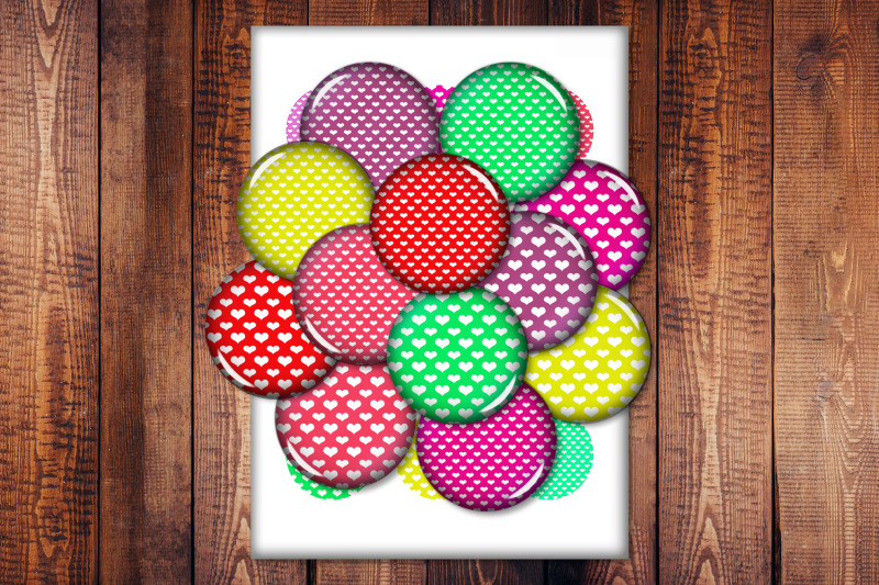 heart-polka-dot-bottlecap-digital-collage-sheet