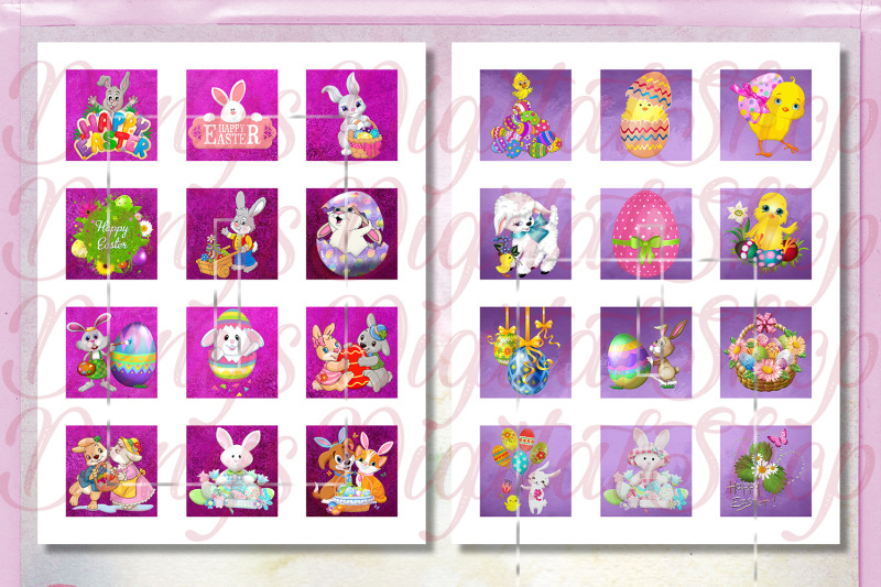 easter-digital-collage-sheet-bunnies-cards-rabbits-cards