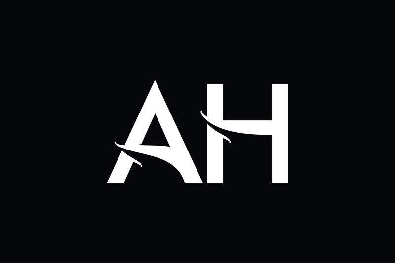 ah-monogram-logo-design