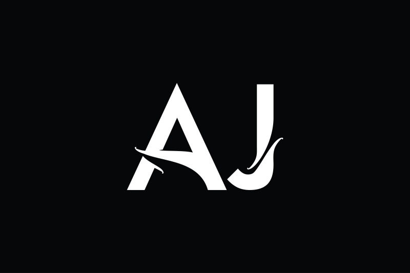 aj-monogram-logo-design