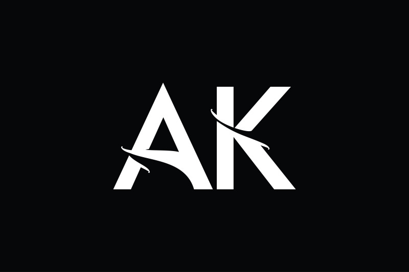 ak-monogram-logo-design