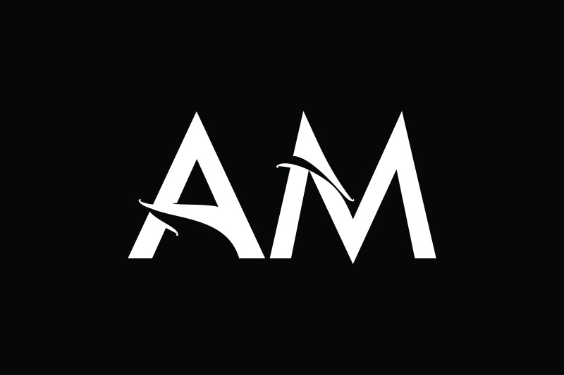 am-monogram-logo-design