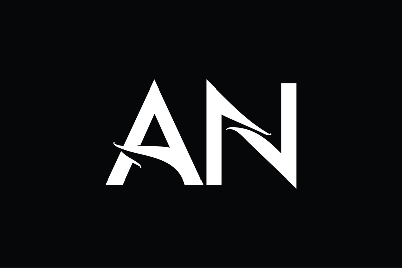 AN Monogram logo design By Vectorseller | TheHungryJPEG