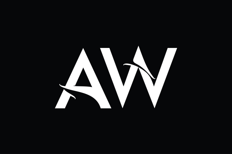aw-monogram-logo-design