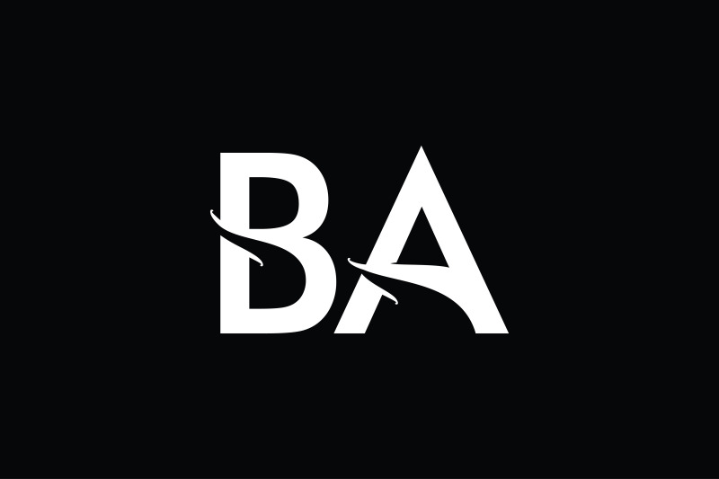 ba-monogram-logo-design