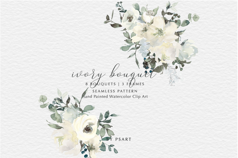 ivory-watercolor-bouquets-frames-pattern