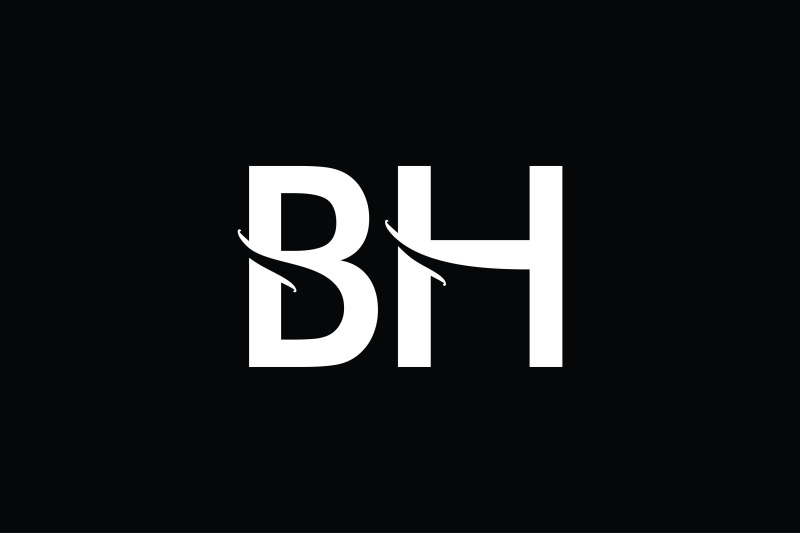 bh-monogram-logo-design