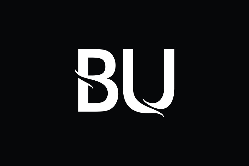 bu-monogram-logo-design