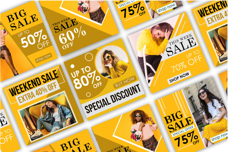 social-media-post-sale-and-fashion-yellow-collection-template