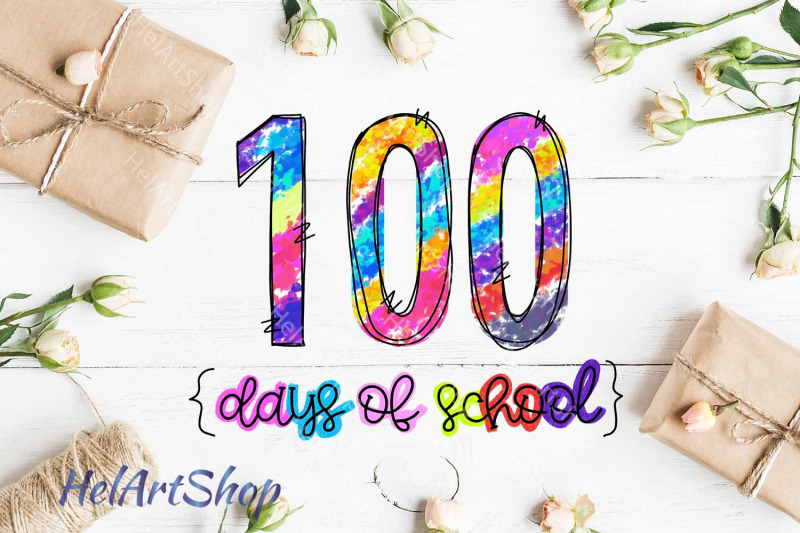 100-days-of-school-png-sublimation-design-school-png