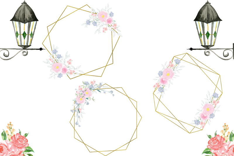 frames-with-delicate-flowers-wedding-romantic-frame