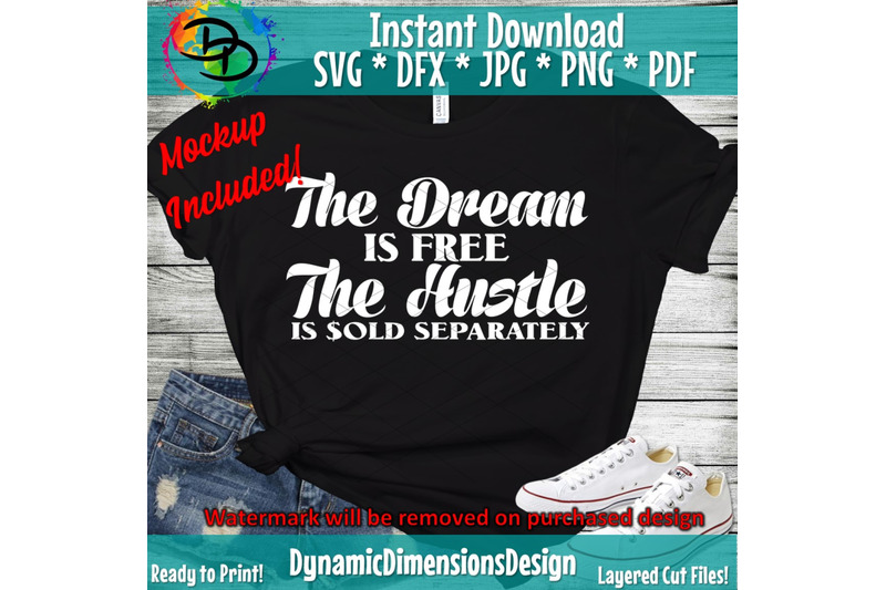 hustle-svg-the-dream-is-free-the-hustle-is-sold-separately-girl-boss