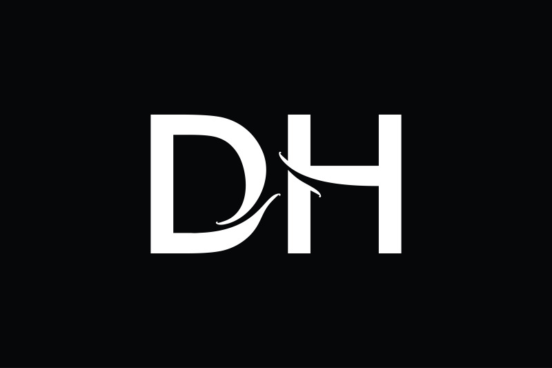 dh-monogram-logo-design
