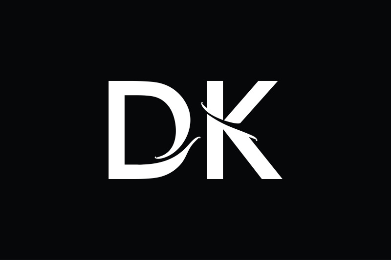 dk-monogram-logo-design
