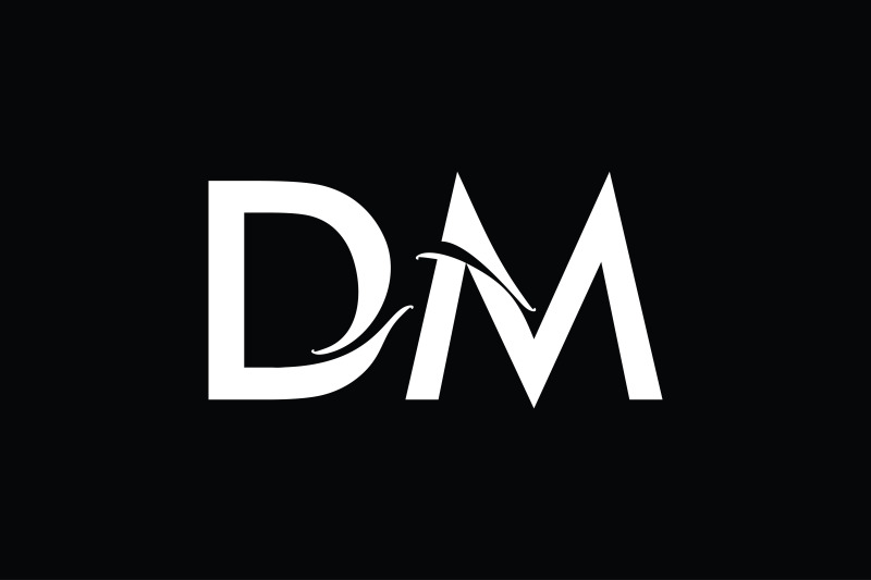 dm-monogram-logo-design
