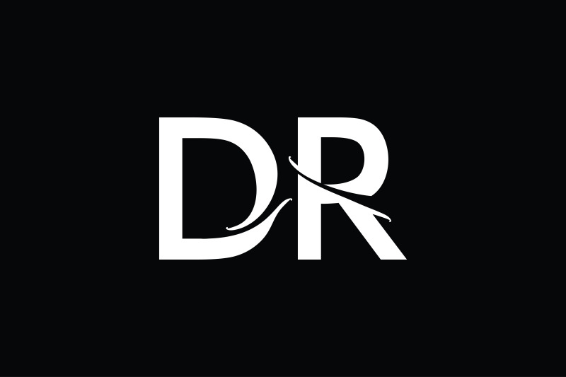 dr-monogram-logo-design