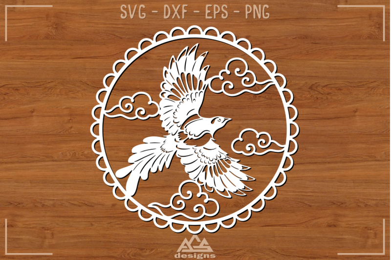 bird-flying-papercut-svg-design