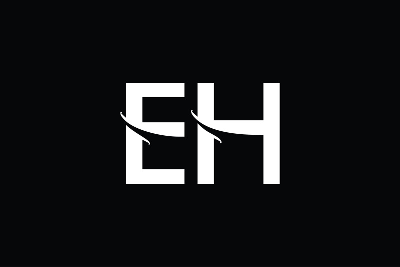 eh-monogram-logo-design