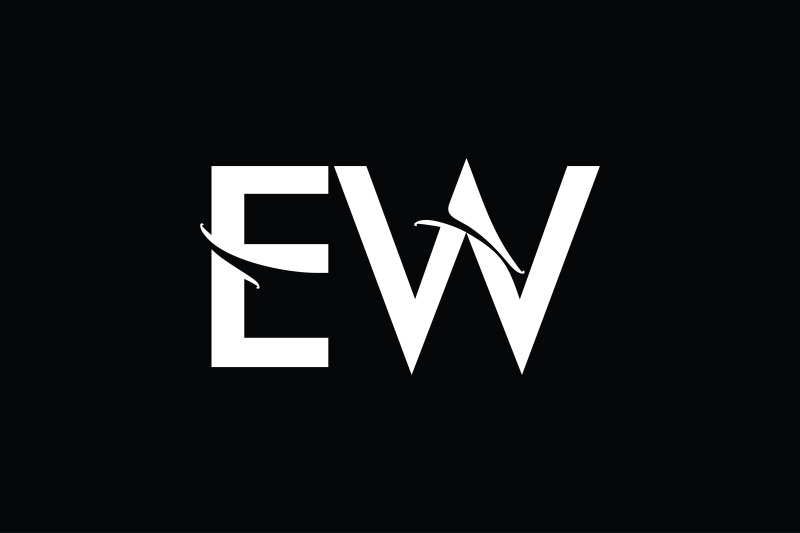 ew-monogram-logo-design