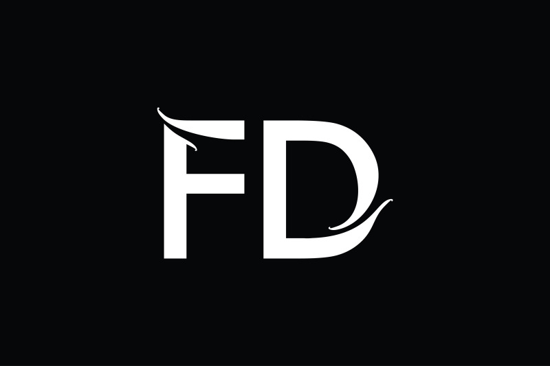 fd-monogram-logo-design