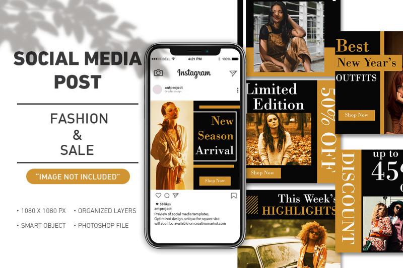 social-media-post-fashion-sale-model-collection-template