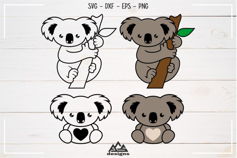 cutie-koala-australia-svg-design