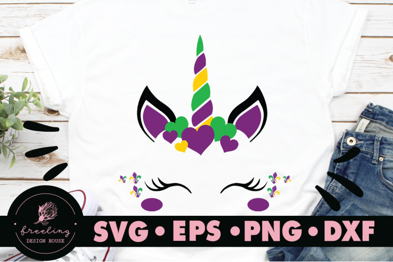 Download Mardi Gras Unicorn SVG By Freeling Design House ...