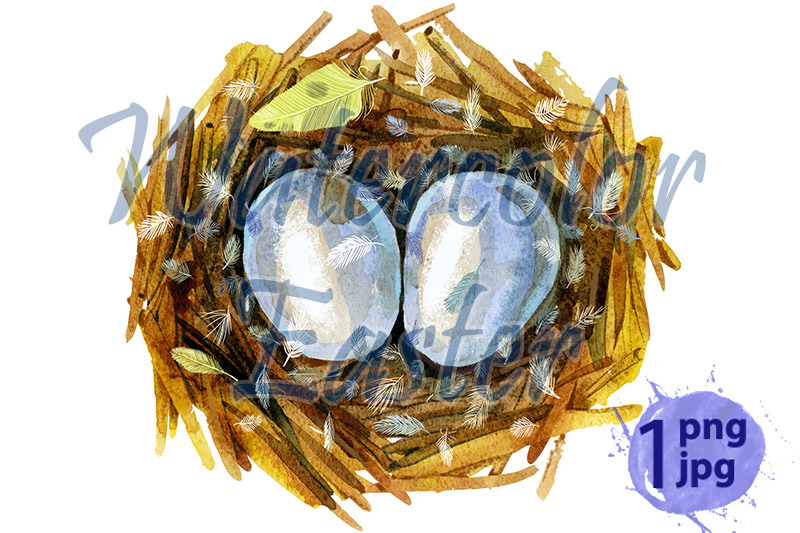 hand-drawn-watercolor-bird-nest-with-eggs-easter-design