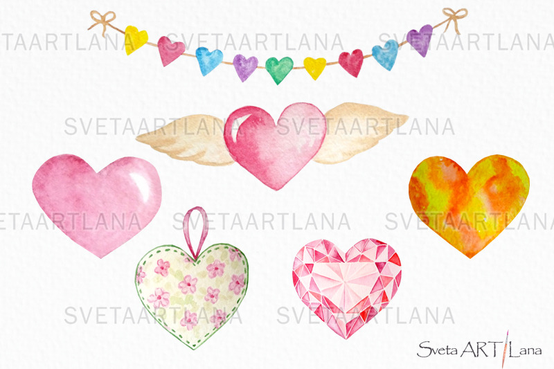 hearts-watercolor-clipart