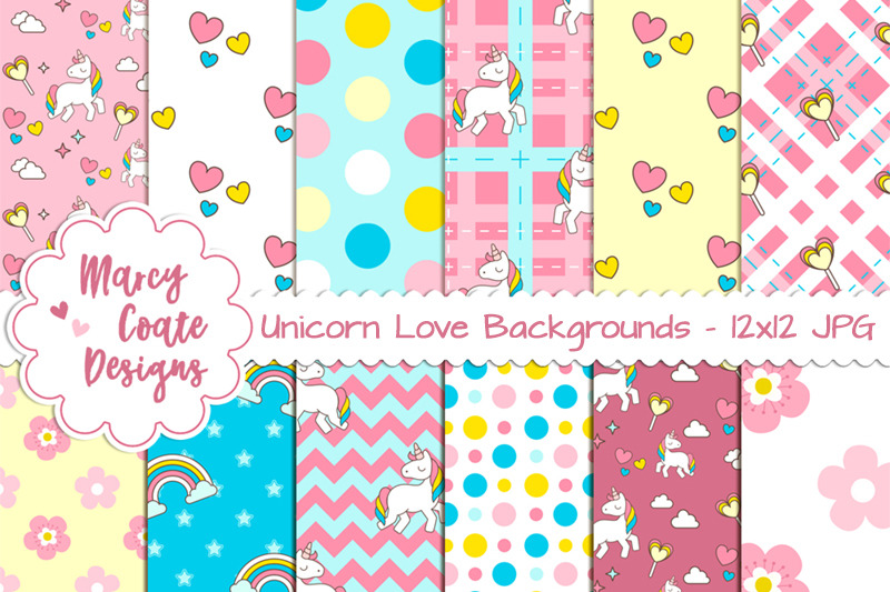 unicorn-love-pattern-backgrounds