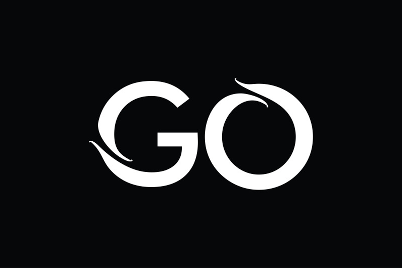 go-monogram-logo-design
