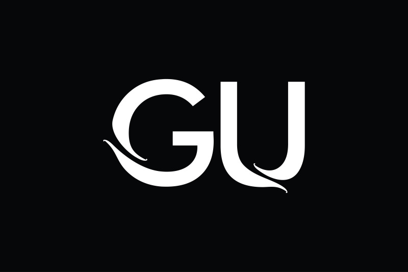 gu-monogram-logo-design